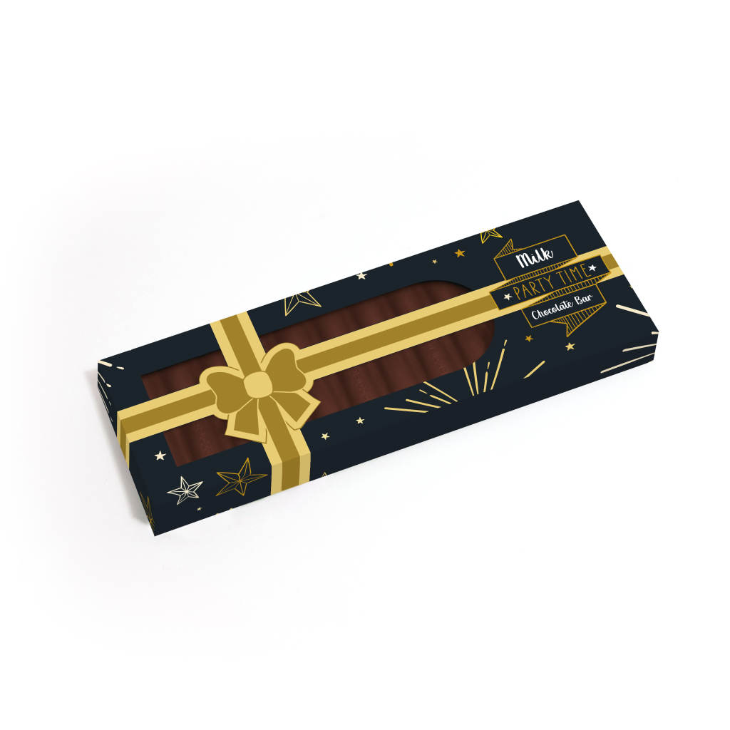 Party Time - Eco 12 Baton Present Box - Milk Chocolate³