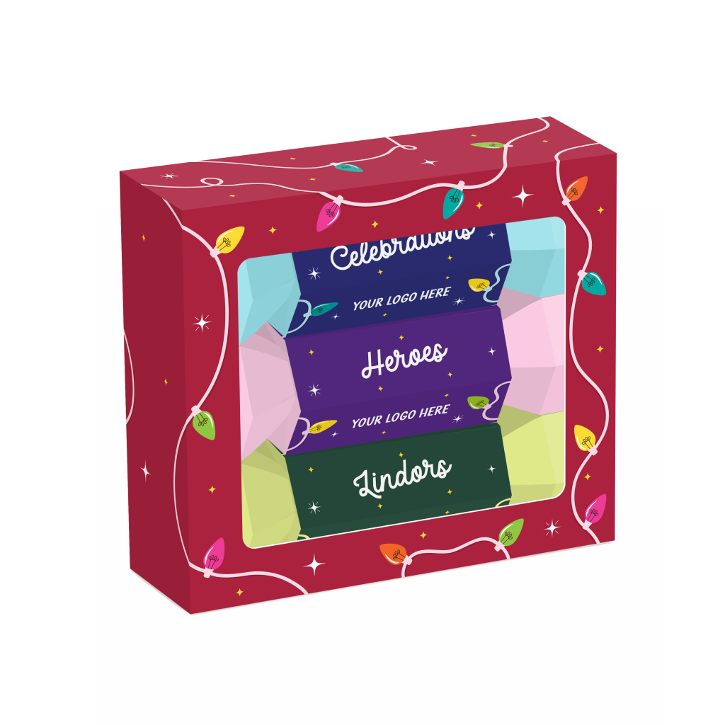 Winter Collection - Trio of Crackers - Celebrations, Lindor Truffles & Heroes
