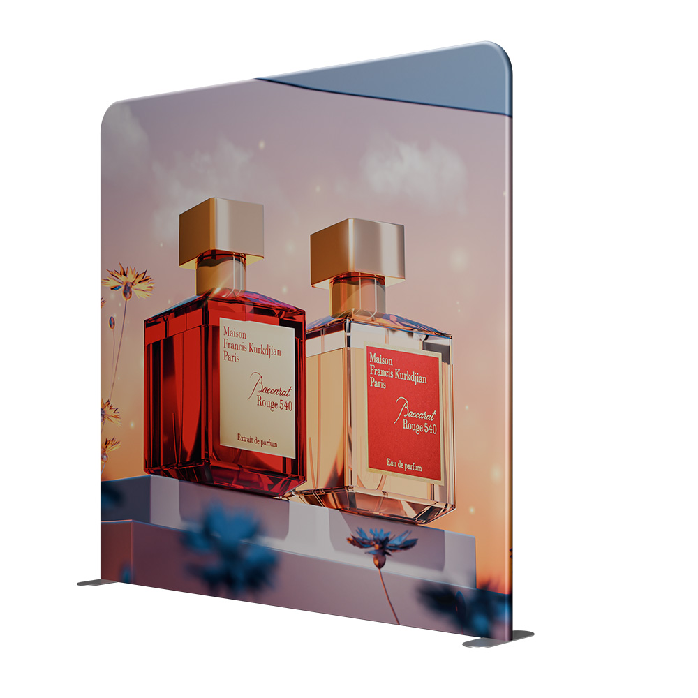 2.4m Soft Touch Straight Fabric Display