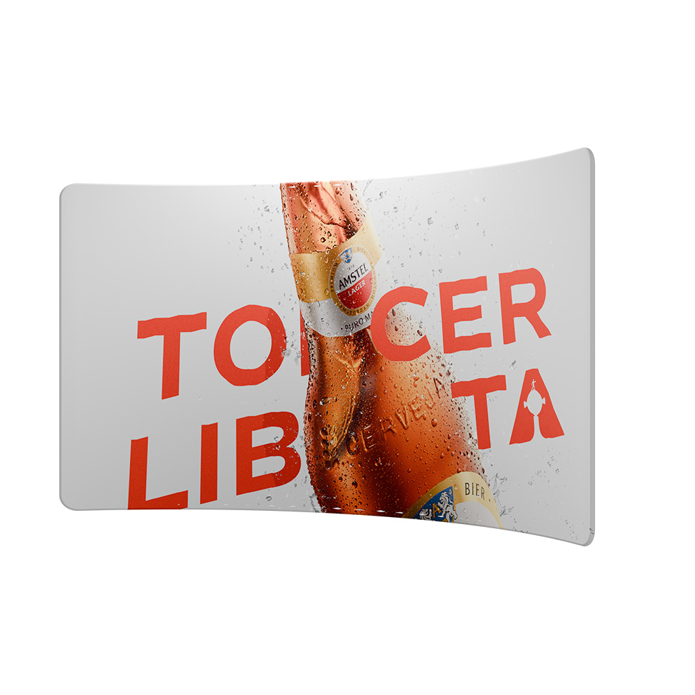 4m Soft Touch Curved Fabric Display