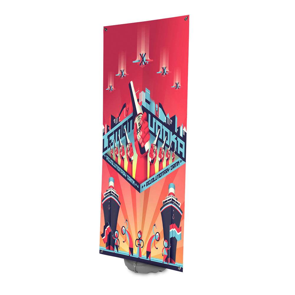 Blizzard Banner, 800mm with PVC Banner Graphic