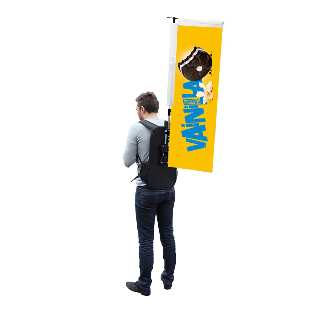 Rectangle Backpack Flags and Kit