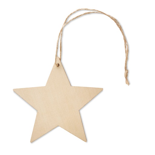 [CX1476-40] Wooden Star Shaped Hanger