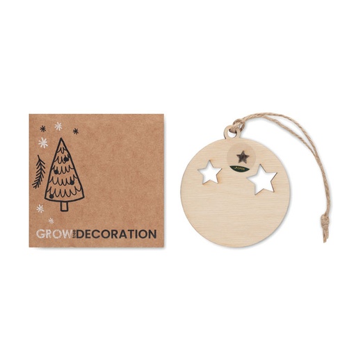 [CX1556-40] Wooden Bauble Shape Hanger