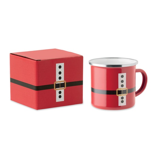 [CX1596-05] Santa Enamel Vintage Mug 300Ml