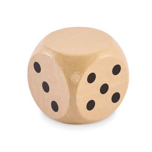 [MO2614-40] Schima Wooden Dice 5Cm Dia