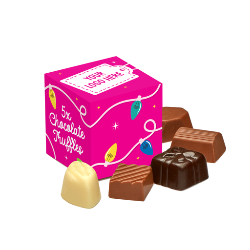 [100465] Winter Collection - Eco Maxi Cube - 5 Chocolate Truffles