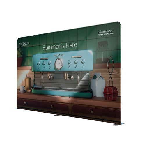 4m Soft Touch Straight Fabric Display
